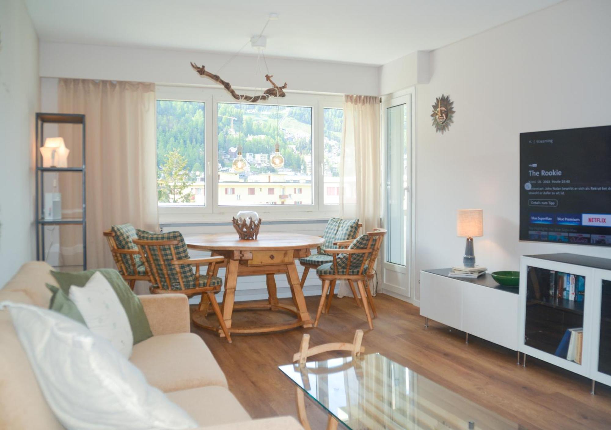 Swissme - Neu-Seeblick-Balkon-Parkplatz-Nahe Bergbahn 세인트모리츠 외부 사진